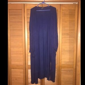 Long Navy Duster